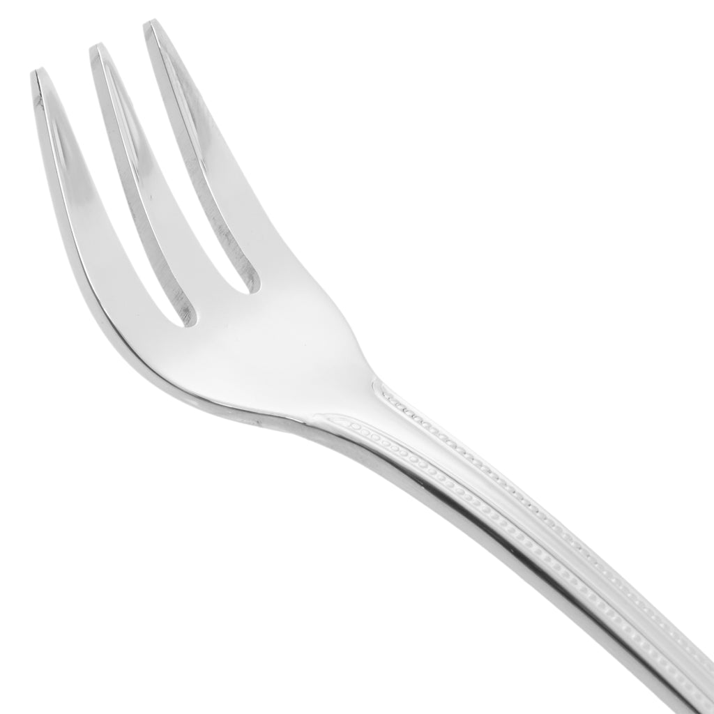 World Tableware 407 029 Calais 6" 18/8 Stainless Steel Extra Heavy Weight Cocktail Fork - 12/Pack