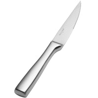 Bon Chef S3020 Manhattan 9 3/4" 13/0 Stainless Steel Extra Heavy Hollow Handle Gaucho Steak Knife - 12/Pack