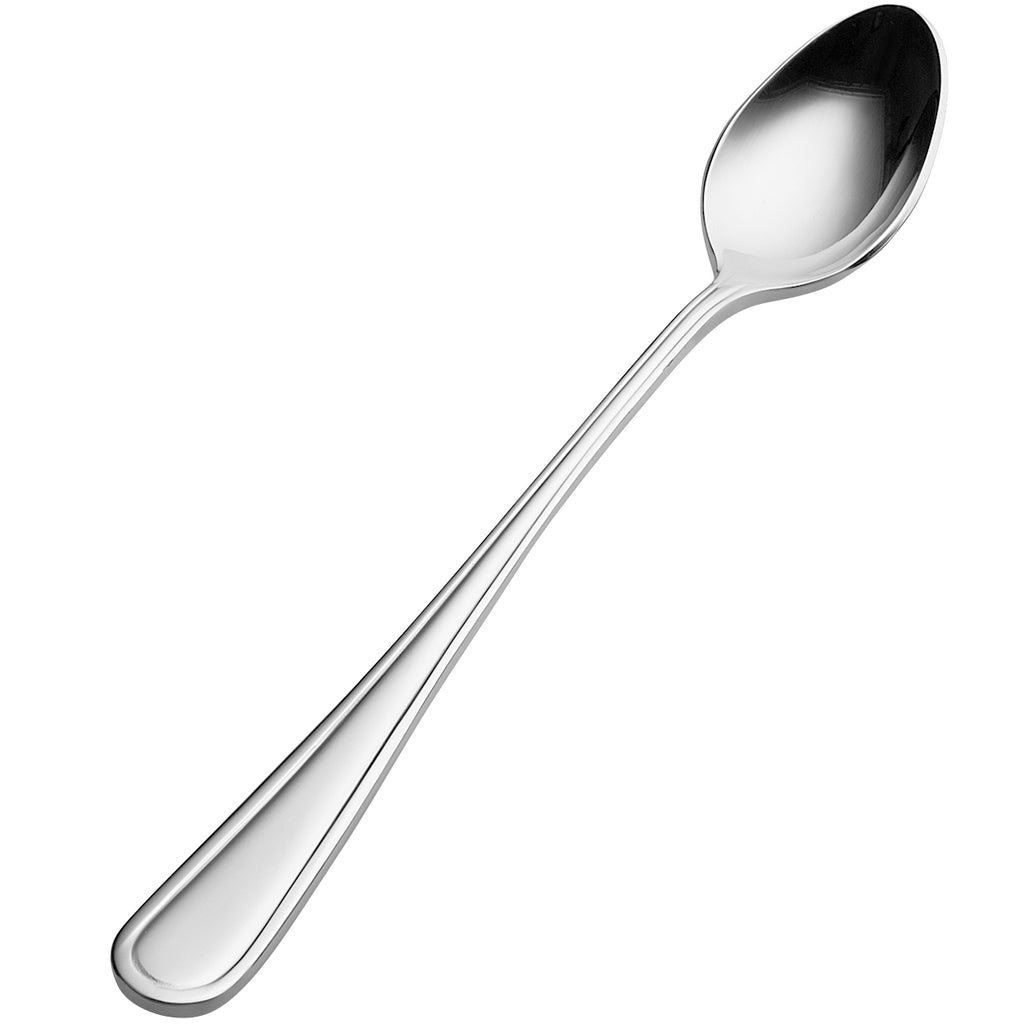 Bon Chef S302 Tuscany 7 1/2" 18/10 Stainless Steel Extra Heavy Iced Tea Spoon - 12/Pack