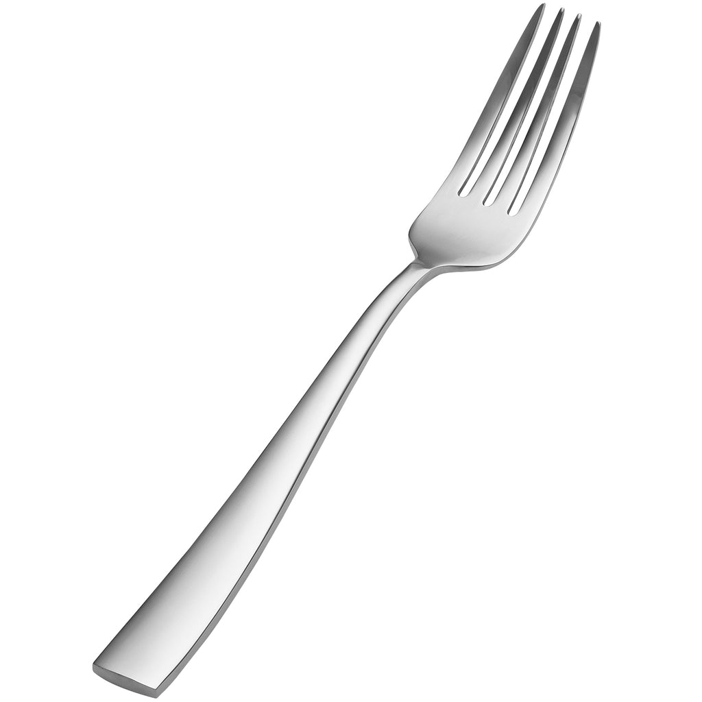 Bon Chef S3017 Manhattan 8 3/8" 18/10 Stainless Steel Extra Heavy European Size Dinner Fork - 12/Pack