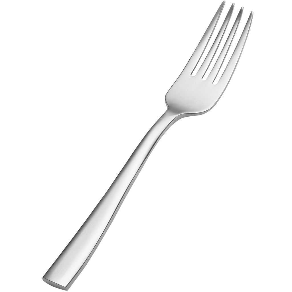 Bon Chef S3007 Manhattan 6 3/4" 18/10 Stainless Steel Extra Heavy Salad / Dessert Fork - 12/Pack