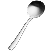 Bon Chef S3001 Manhattan 6 5/8" 18/10 Stainless Steel Extra Heavy Bouillon Spoon - 12/Pack