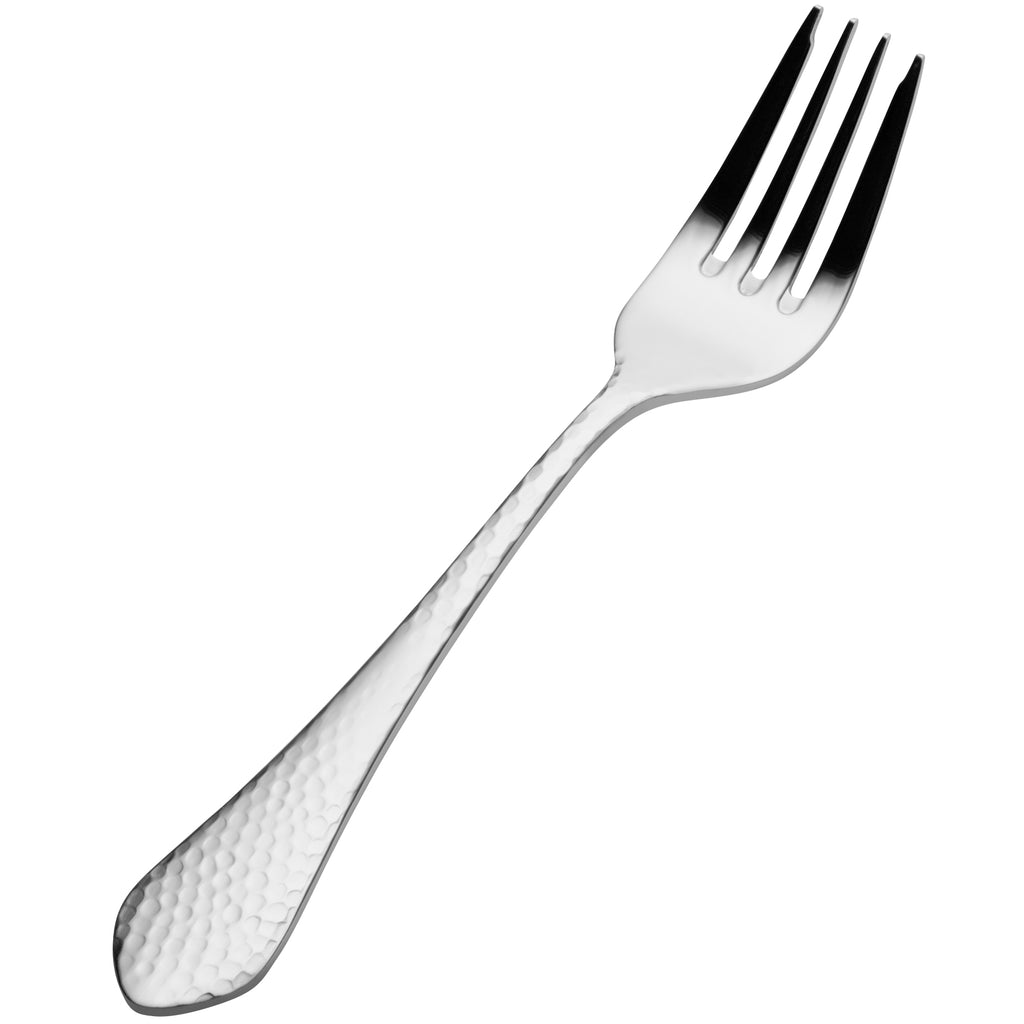 Bon Chef S1207 Reflections 7 1/4" 18/10 Stainless Steel Extra Heavy Salad / Dessert Fork - 12/Pack