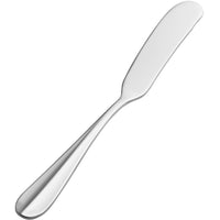 Bon Chef S113 Monroe 6 5/8" 18/10 Stainless Steel Extra Heavy Butter Spreader - 12/Pack