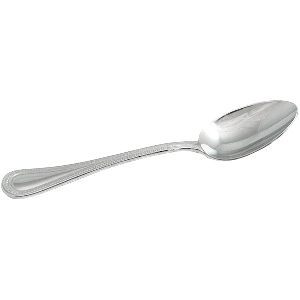 Bon Chef S1003 Sombrero 7 1/4" 18/10 Stainless Steel Extra Heavy Soup / Dessert Spoon - 12/Pack