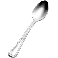 Bon Chef S1016 Sombrero 4 11/16" 18/10 Stainless Steel Extra Heavy Demitasse Spoon - 12/Pack