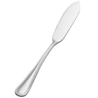 Bon Chef S1013 Sombrero 6 3/4" 18/10 Stainless Steel Extra Heavy Butter Spreader - 12/Pack