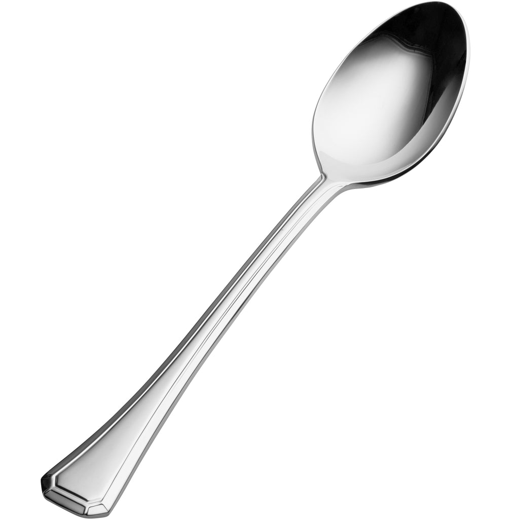 Bon Chef S504 Prism 9 3/16" 18/10 Stainless Steel Extra Heavy Tablespoon / Serving Spoon - 12/Pack