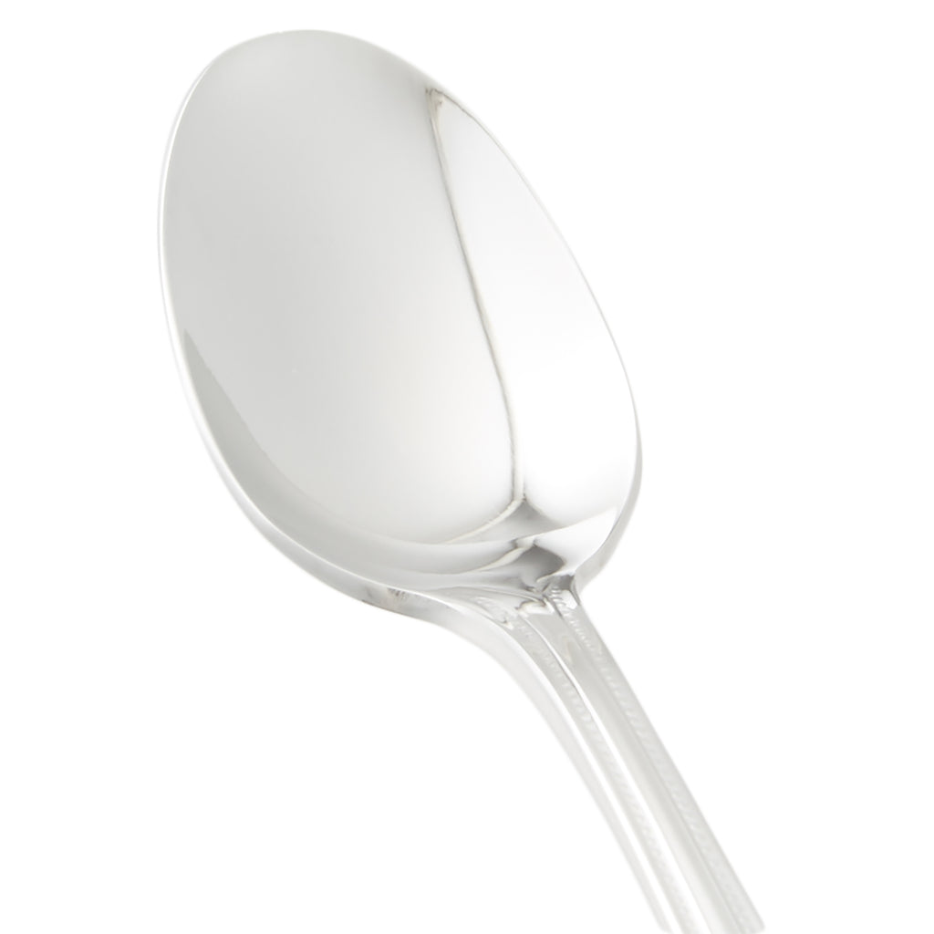 World Tableware 407 008 Calais 5 1/4" 18/8 Stainless Steel Extra Heavy Weight European Teaspoon - 12/Pack