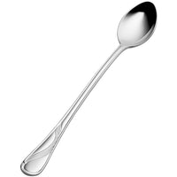 Bon Chef S2202 Wave 7 11/16" 18/10 Stainless Steel Iced Tea Spoon - 12/Pack