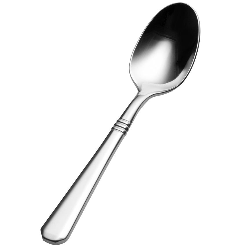 Bon Chef S3416 Cordoba 4 7/8" 18/10 Stainless Steel Demitasse Spoon - 12/Pack