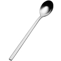 Bon Chef S3802 Milan 7 5/8" 18/10 Stainless Steel Extra Heavy Iced Tea Spoon - 12/Pack