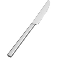 Bon Chef S3811 Milan 9 1/8" 13/0 Stainless Steel Extra Heavy Solid Handle Dinner Knife - 12/Pack