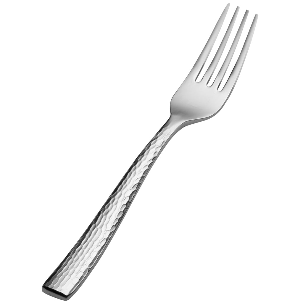 Bon Chef S3907 Scarlett 6 3/4" 18/10 Stainless Steel Extra Heavy Salad / Dessert Fork - 12/Pack