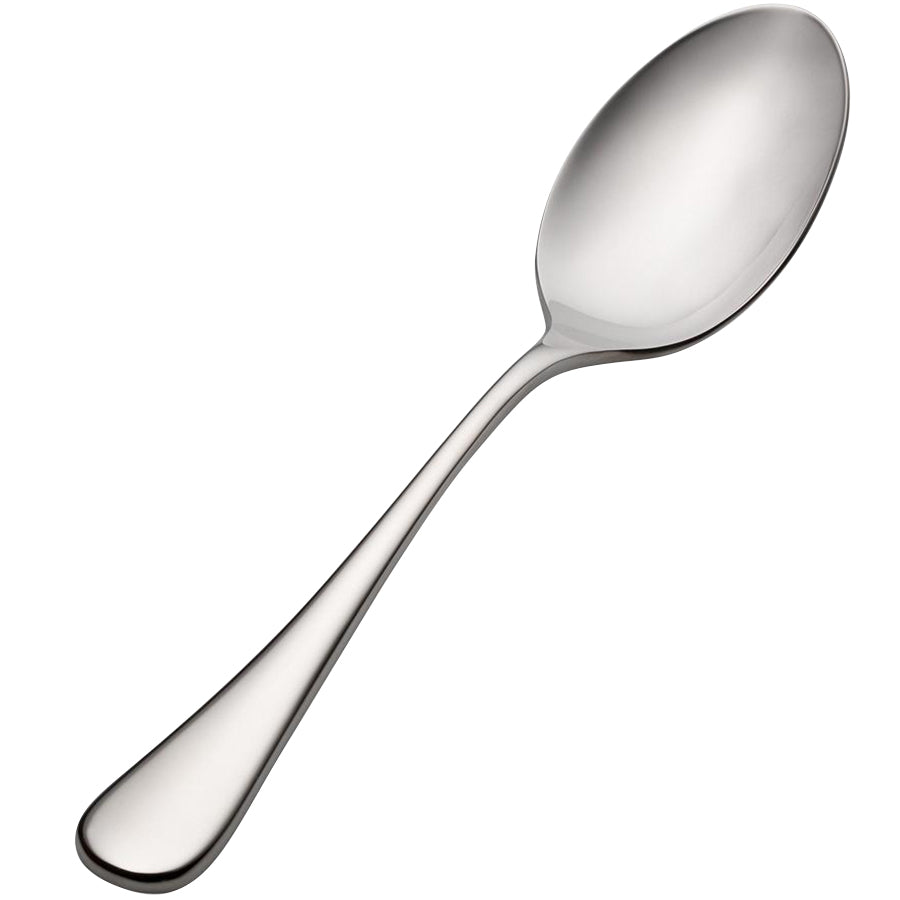 Bon Chef S4004 Como 8 1/2" 18/10 Stainless Steel Extra Heavy Tablespoon / Serving Spoon - 12/Pack