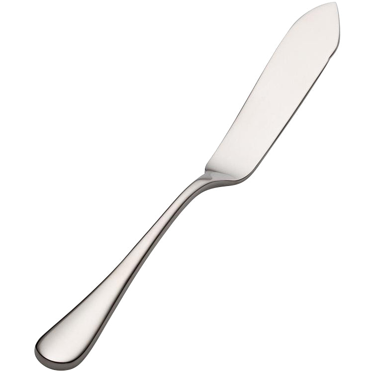 Bon Chef S4010 Como 6 3/4" 13/0 Stainless Steel Extra Heavy Butter Knife - 12/Pack