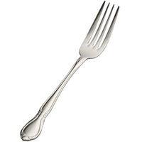 Bon Chef S1806 Queen Anne 8 1/2" 18/10 Stainless Steel European Size Dinner Fork - 12/Pack