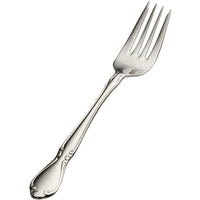 Bon Chef S1807 Queen Anne 7 1/4" 18/10 Stainless Steel Salad / Dessert Fork - 12/Pack