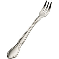 Bon Chef S1808 Queen Anne 5 3/4" 18/10 Stainless Steel Oyster / Cocktail Fork - 12/Pack