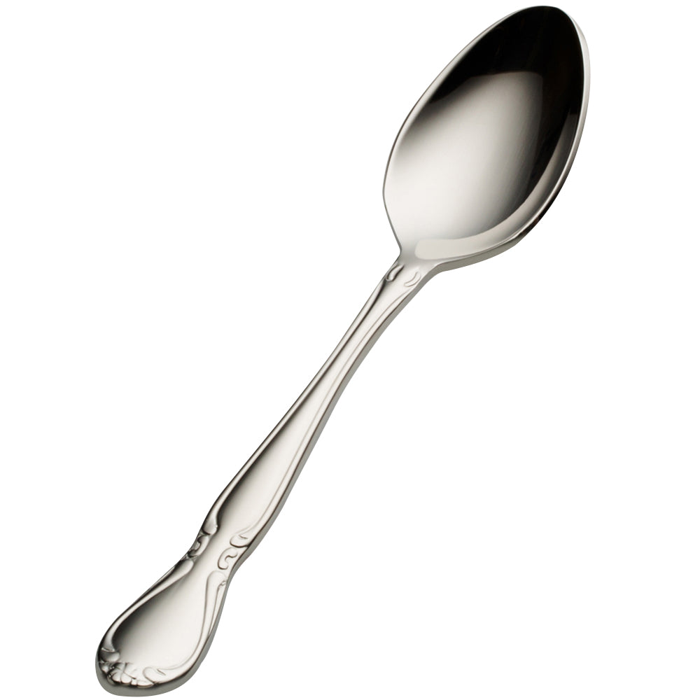 Bon Chef S1816 Queen Anne 5" 18/10 Stainless Steel Demitasse Spoon - 12/Pack