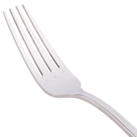 Bon Chef S506 Prism 8 1/16" 18/10 Stainless Steel Extra Heavy European Size Dinner Fork - 12/Pack
