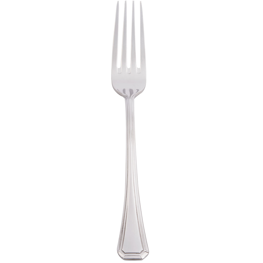 Bon Chef S506 Prism 8 1/16" 18/10 Stainless Steel Extra Heavy European Size Dinner Fork - 12/Pack