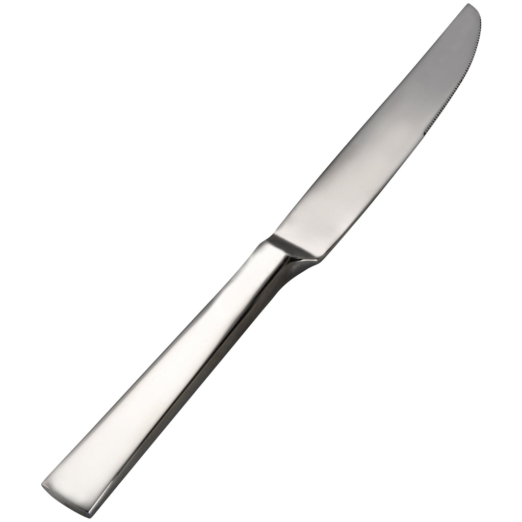 Bon Chef S3718 Roman 8 1/2" 13/0 Stainless Steel Extra Heavy Dessert Knife - 12/Pack