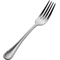 Bon Chef S805 Florence 7 5/8" 18/10 Stainless Steel Dinner Fork - 12/Pack