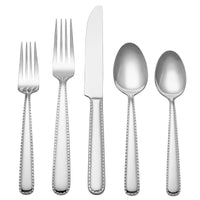 Reed & Barton RB128-038 Stitch 7" 18/10 Stainless Steel Extra Heavy Weight Salad Fork - 12/Pack