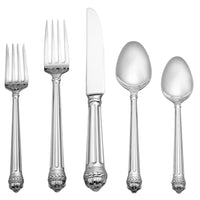 Reed & Barton RB123-001 Portico 6 1/2" 18/10 Stainless Steel Extra Heavy Weight Teaspoon - 12/Pack