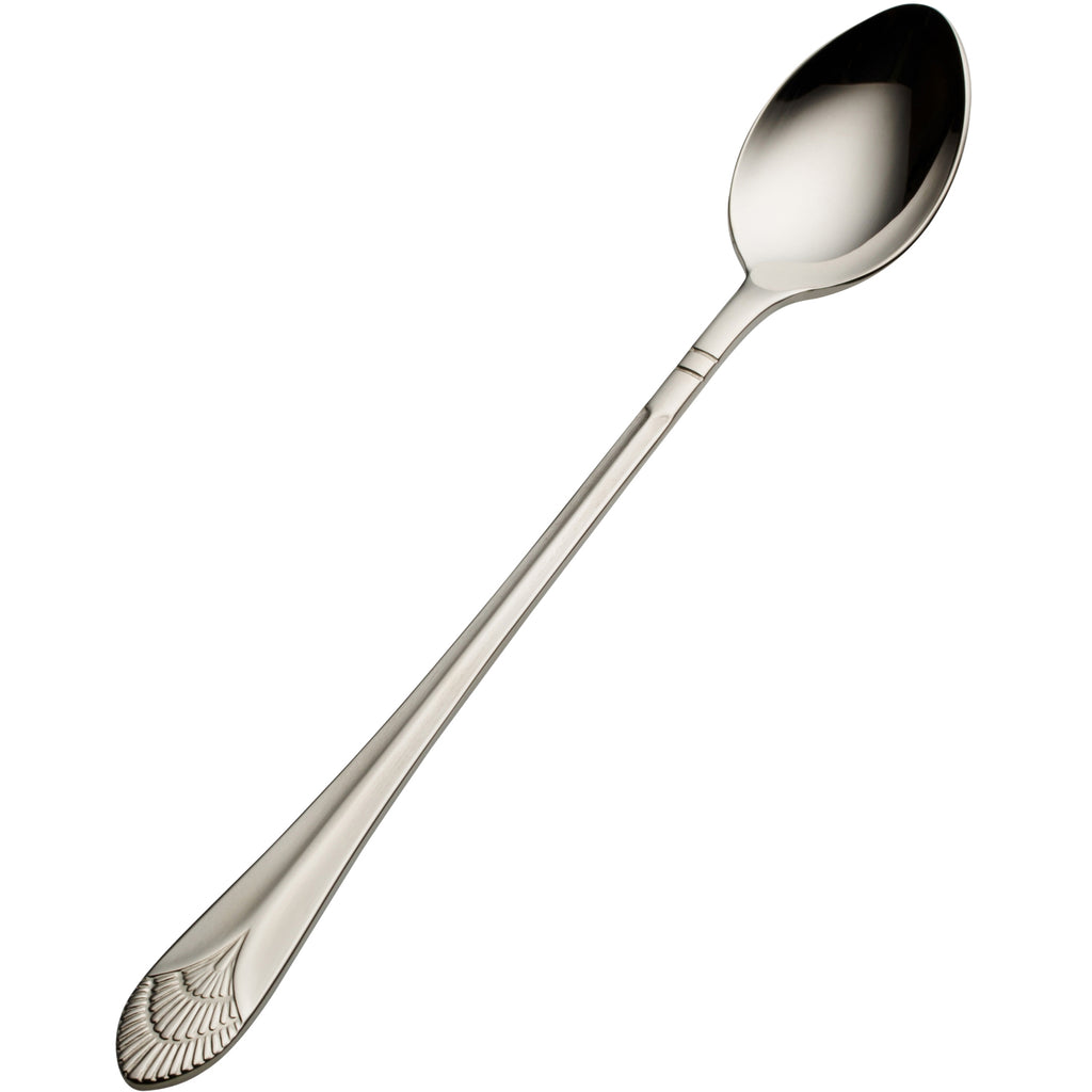 Bon Chef S1702 Nile 7 3/4" 18/10 Stainless Steel Iced Tea Spoon - 12/Pack