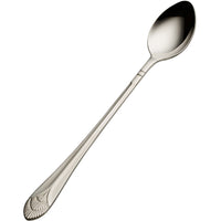 Bon Chef S1702 Nile 7 3/4" 18/10 Stainless Steel Iced Tea Spoon - 12/Pack