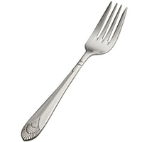 Bon Chef S1707 Nile 7 3/8" 18/10 Stainless Steel Salad / Dessert Fork - 12/Pack