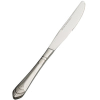 Bon Chef S1712 Nile 9 15/16" 13/0 Stainless Steel European Size Solid Handle Dinner Knife - 12/Pack