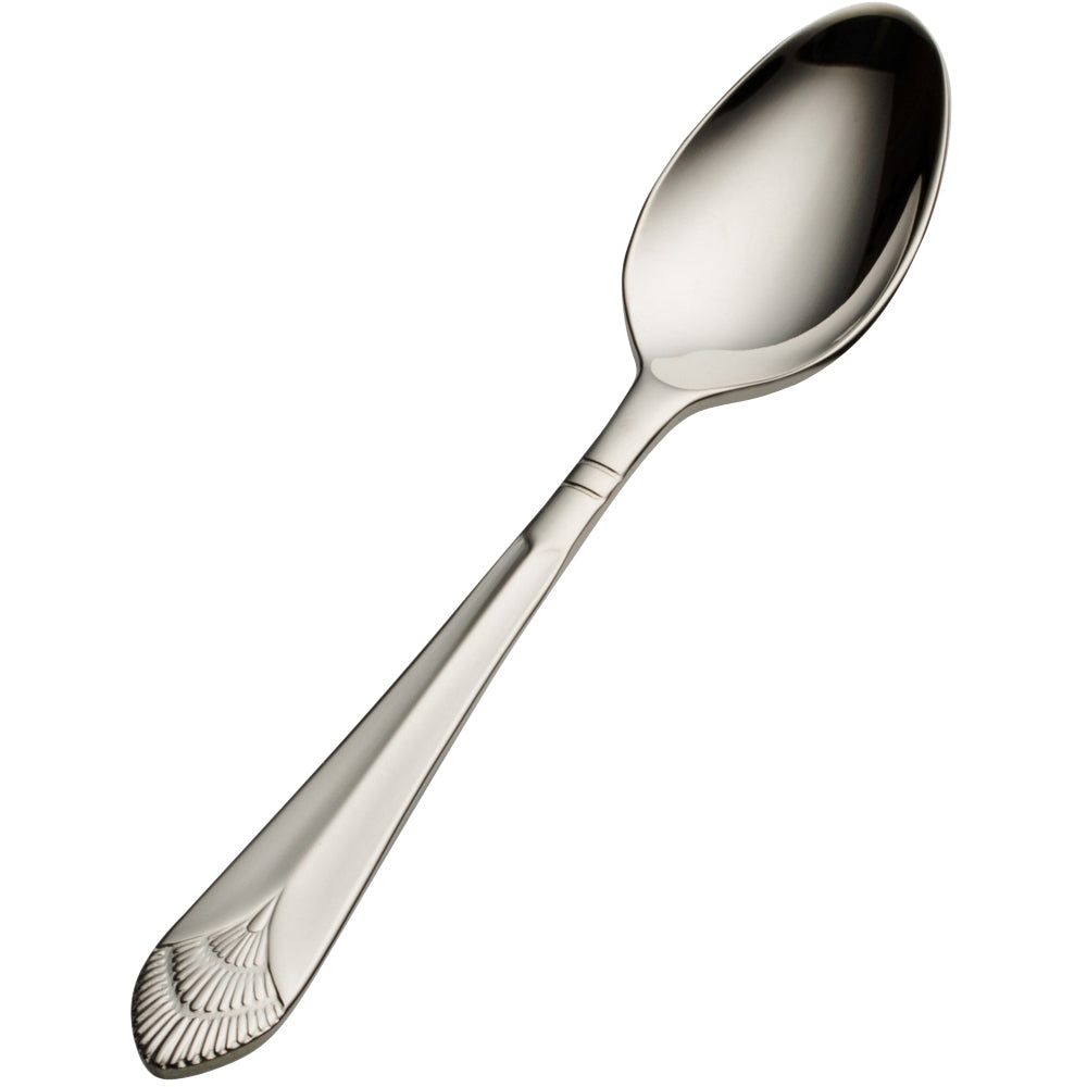 Bon Chef S1716 Nile 4 15/16" 18/10 Stainless Steel Demitasse Spoon - 12/Pack