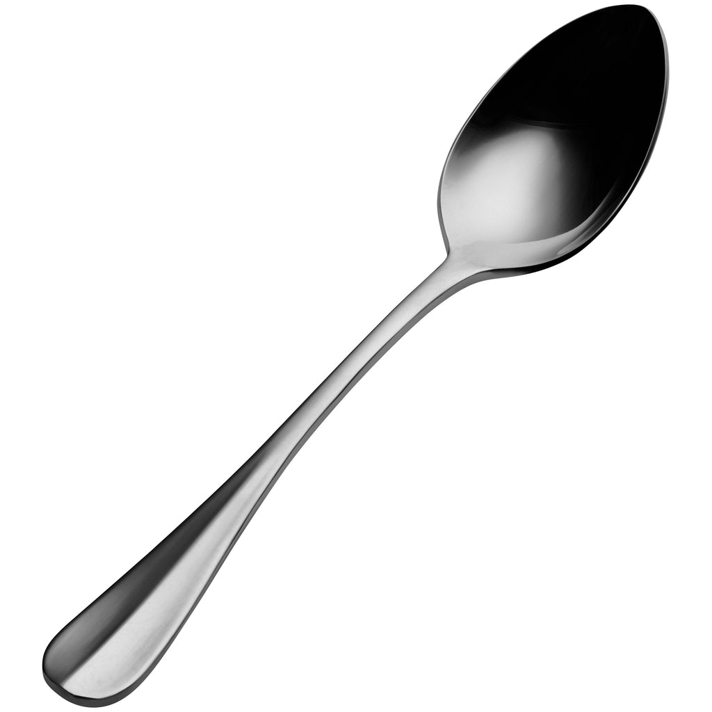Bon Chef S1103 Chambers 7 3/8" 18/10 Stainless Steel Soup / Dessert Spoon - 12/Pack
