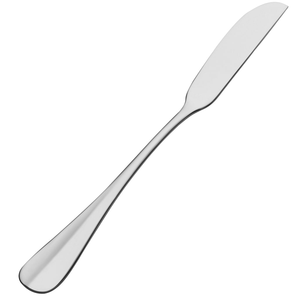 Bon Chef S1113 Chambers 6 5/8" 18/10 Stainless Steel Butter Spreader - 12/Pack