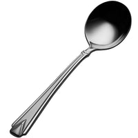 Bon Chef S1301 Gothic 6 5/16" 18/10 Stainless Steel Bouillon Spoon - 12/Pack