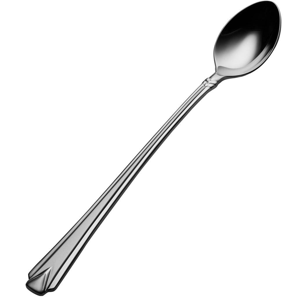 Bon Chef S1302 Gothic 7 7/16" 18/10 Stainless Steel Iced Tea Spoon - 12/Pack