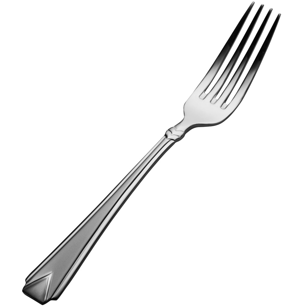 Bon Chef S1306 Gothic 8 5/8" 18/10 Stainless Steel European Size Dinner Fork - 12/Pack