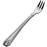 Bon Chef S1308 Gothic 5 11/16" 18/10 Stainless Steel Oyster / Cocktail Fork - 12/Pack