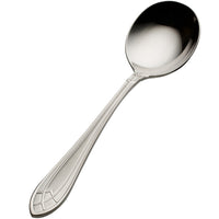 Bon Chef S1401 Viva 6 5/16" 18/10 Stainless Steel Bouillon Spoon - 12/Pack
