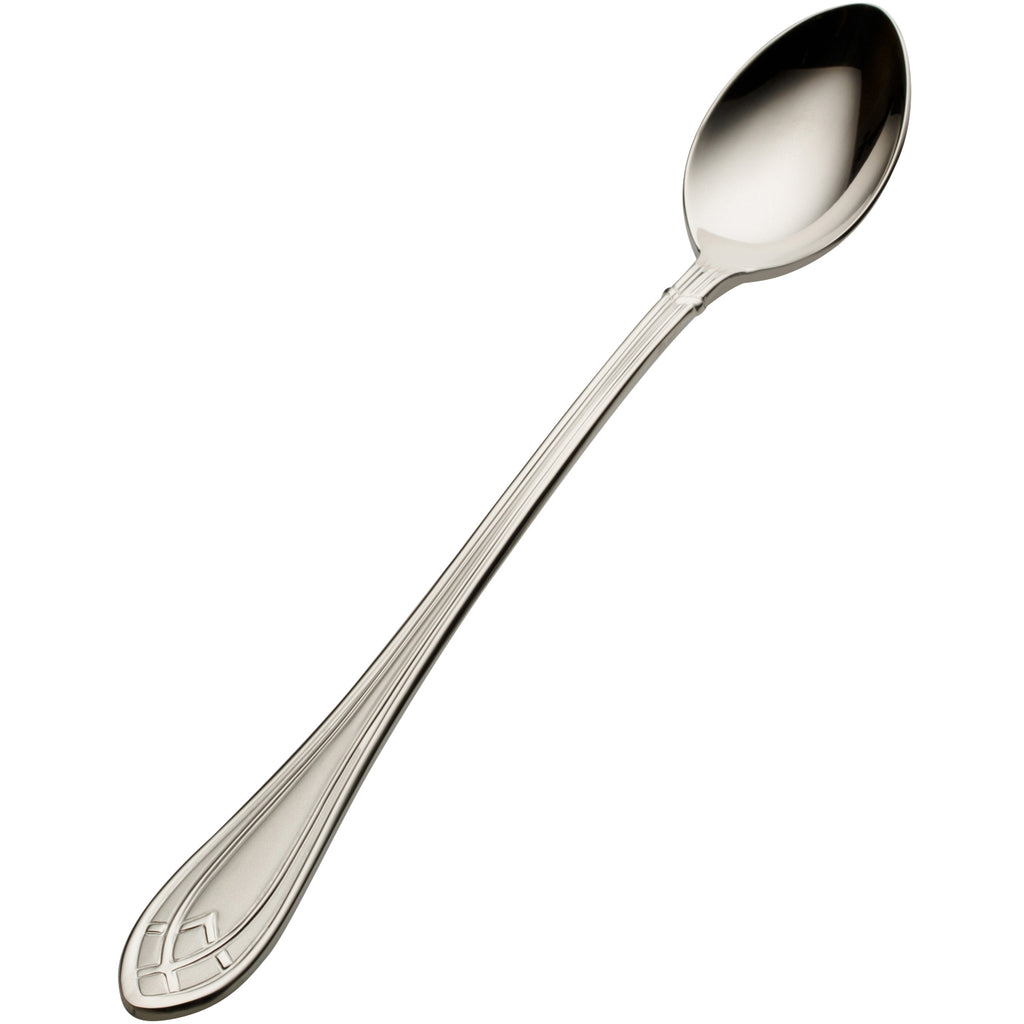 Bon Chef S1402 Viva 7 11/16" 18/10 Stainless Steel Iced Tea Spoon - 12/Pack
