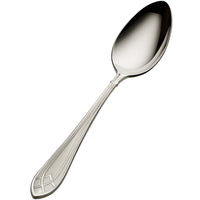 Bon Chef S1403 Viva 7 1/2" 18/10 Stainless Steel Soup / Dessert Spoon - 12/Pack