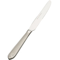 Bon Chef S1412 Viva 9 13/16" 13/0 Stainless Steel European Size Solid Handle Dinner Knife - 12/Pack