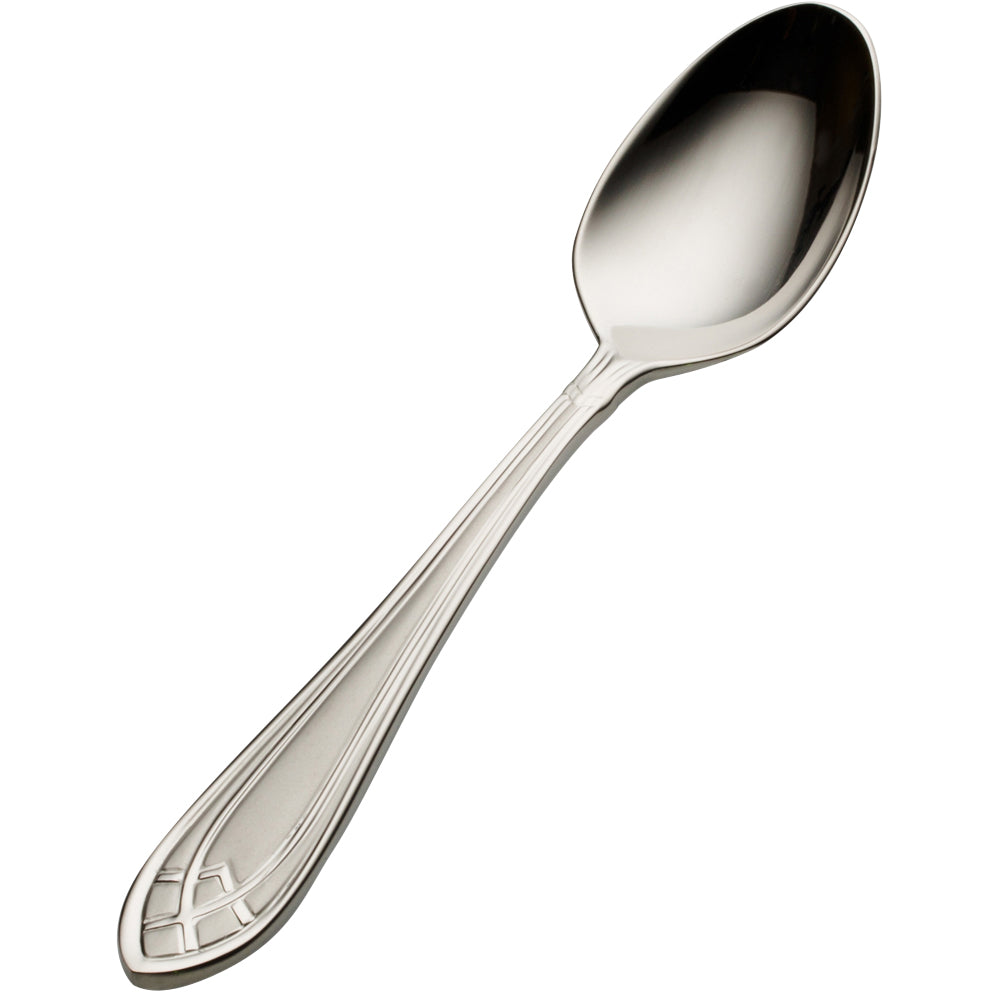 Bon Chef S1416 Viva 5" 18/10 Stainless Steel Demitasse Spoon - 12/Pack