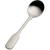 Bon Chef S1901 Liberty 6 1/4" 18/10 Stainless Steel Bouillon Spoon - 12/Pack