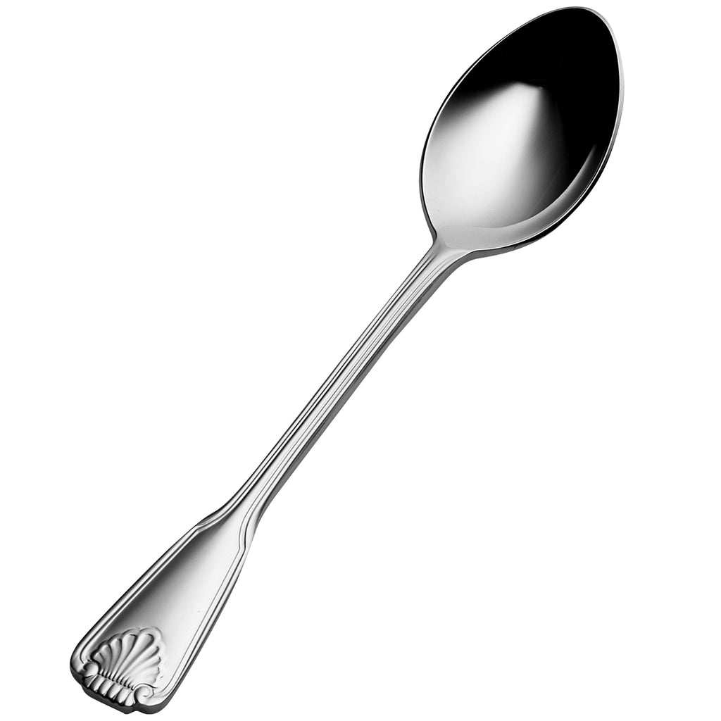 Bon Chef S2000 Shell 6 5/16" 18/10 Stainless Steel Teaspoon - 12/Pack