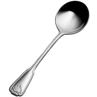Bon Chef S2001 Shell 6 5/16" 18/10 Stainless Steel Bouillon Spoon - 12/Pack