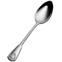 Bon Chef S2003 Shell 7 9/16" 18/10 Stainless Steel Soup / Dessert Spoon - 12/Pack